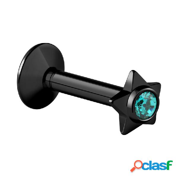 Labret con filettatura interna con accessorio con stella
