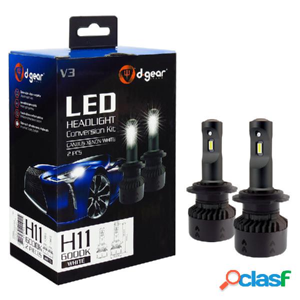 Lampadine H11 Led Headlight Conversion Kit V3 - D-GEAR