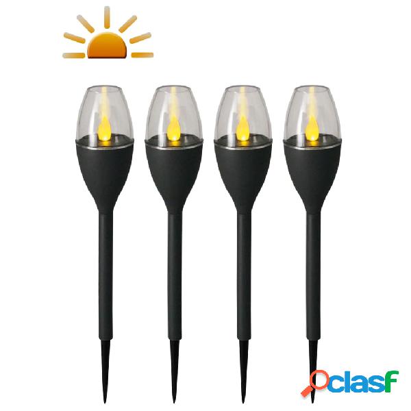 Luxform Paletti LED Solari da Giardino Jive 4 pz Grigio