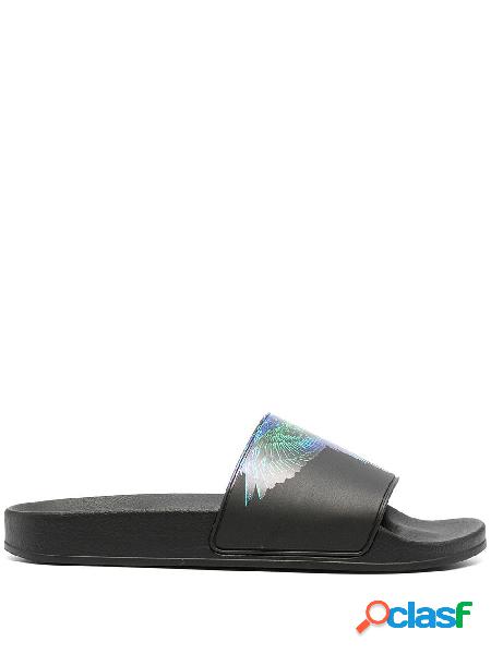 MARCELO BURLON SANDALI UOMO CMIC001R21PLA0011069 PVC NERO