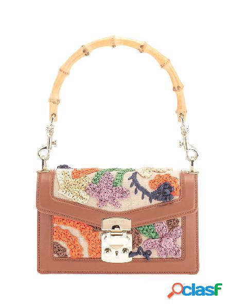 MIU MIU BORSA A MANO DONNA 5BD083VBRH2C9NF0A2C COTONE