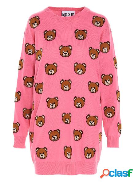 MOSCHINO VESTITO DONNA V048605023207 ALTRI MATERIALI FUCSIA
