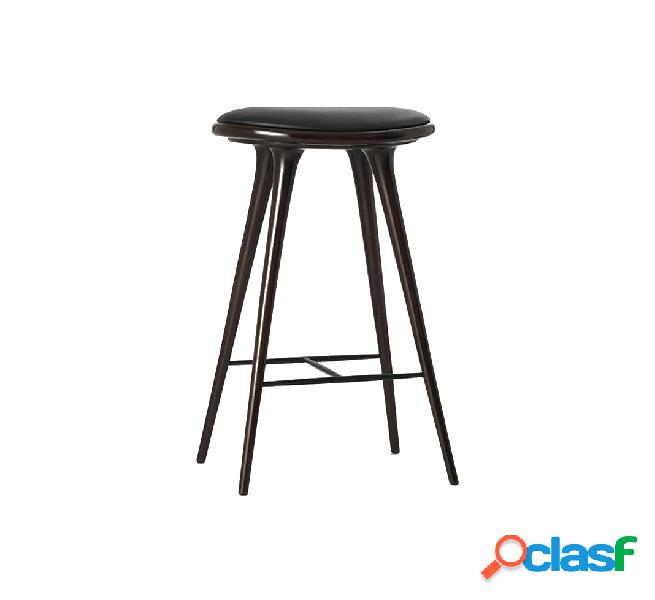 Mater High Stool H. 74 - Faggio tinto scuro