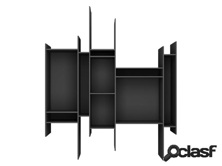 Mdf Italia Randomito Libreria a Muro - Black Edition