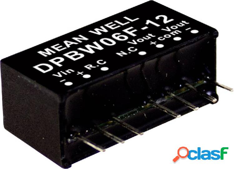 Mean Well DPBW06G-15 Modulo convertitore DC / DC 200 mA 6 W