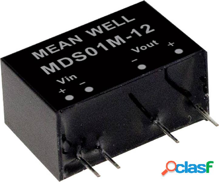 Mean Well MDS01L-03 Modulo convertitore DC / DC 303 mA 1 W
