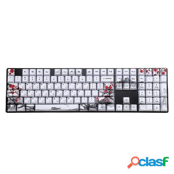 MechZone 110 Keys Plum Blossom Keycap Set OEM Profile PBT