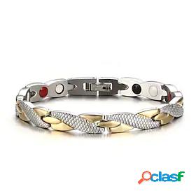 Mens Bracelet Metalic Line Shape For Party Dailywear