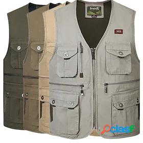 Mens Sleeveless Fishing Vest Hiking Vest Work Vest Vest /