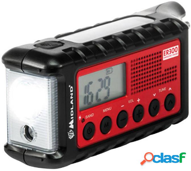 Midland C1173 Radio per esterni FM torcia elettrica,