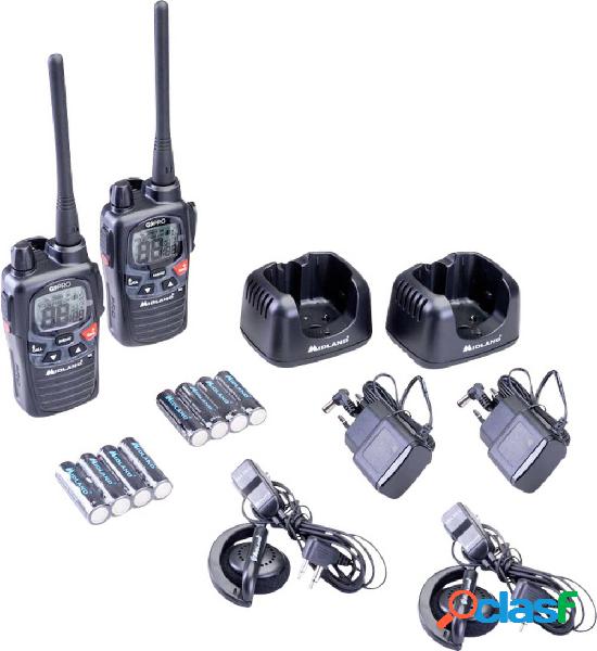 Midland G9 Pro 2er Kofferset C1385.04 Radio PMR Kit da 2