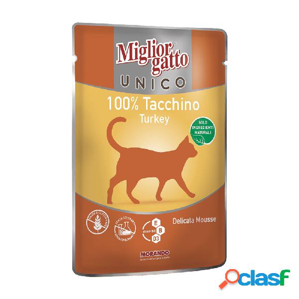 Migliorgatto Unico Cat Adult mousse con Tacchino 85 gr