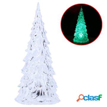 Mini albero di Natale colorato luce notturna a LED