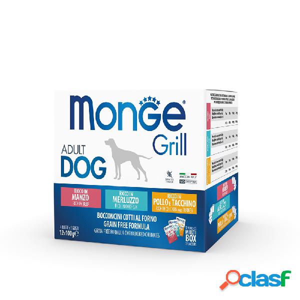 Monge Grill Dog Manzo Merluzzo Pollo Buste 12x100gr