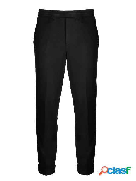 NEIL BARRETT PANTALONI UOMO PBPA635N01501 VISCOSA NERO