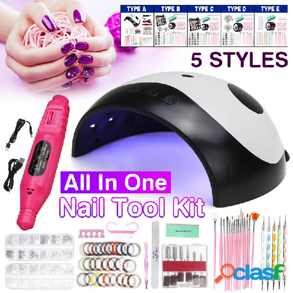 Nail set di strumenti Panda lampada per fototerapia Lucida