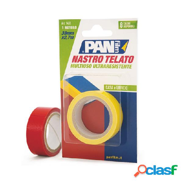 Nastro telato mm 38 x 2,7mt - GRIGIO. Nastro plastificato