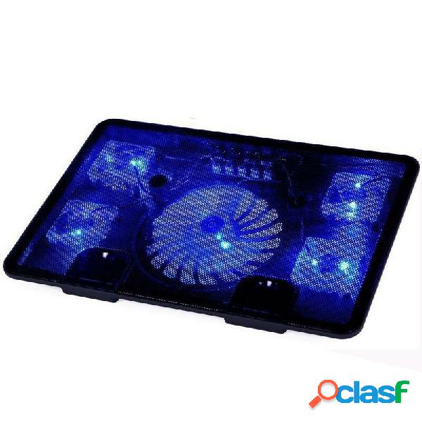 Neo star Genuine 5 Fan 2 USB LED Pad di raffreddamento per