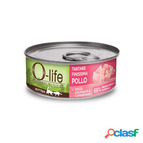 O-Life Cat Kitten Tartare finissima di Pollo 70 gr