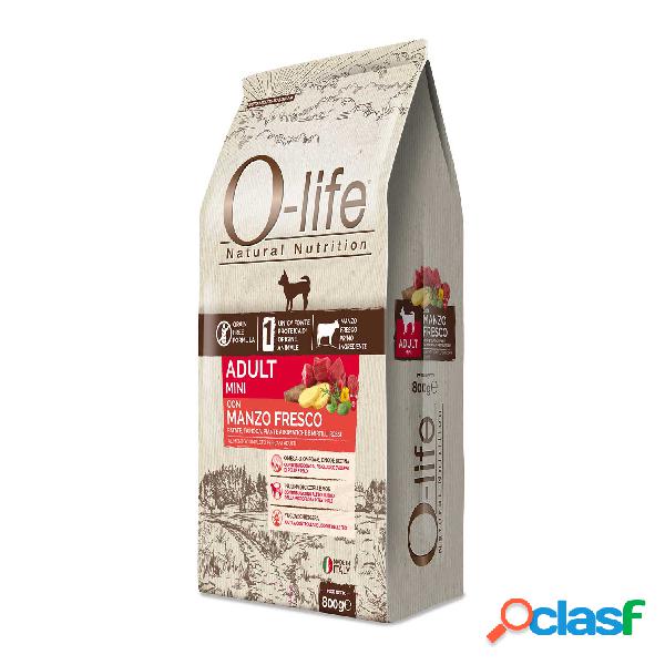 O-Life Dog Adult Mini con Manzo fresco 800 gr