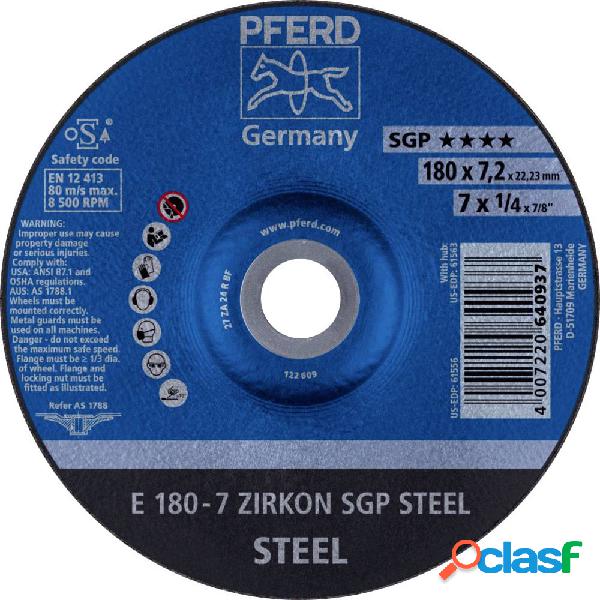 PFERD 62217737 E 180-7 ZIRKON SGP STEEL Disco di sgrossatura