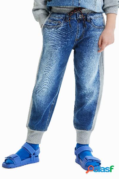 Pantaloni ibridi jogger denim