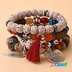 Per donna Bracciali Strutturato Strada Multicolore Bracciale