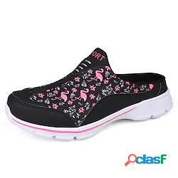 Per donna Ciabatte Scarpe Flyknit Mules sportivi Piatto
