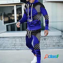 Per uomo Tuta Da Ginnastica Set di felpe Pop art 2 pezzi