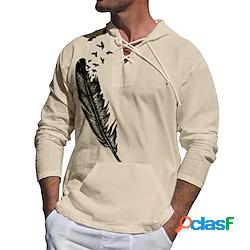 Per uomo Unisex Felpa con cappuccio pullover Stampe astratte