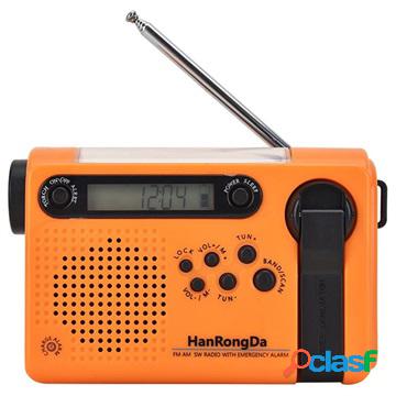 Radio da campeggio HanRongDa HRD-900 con torcia e allarme