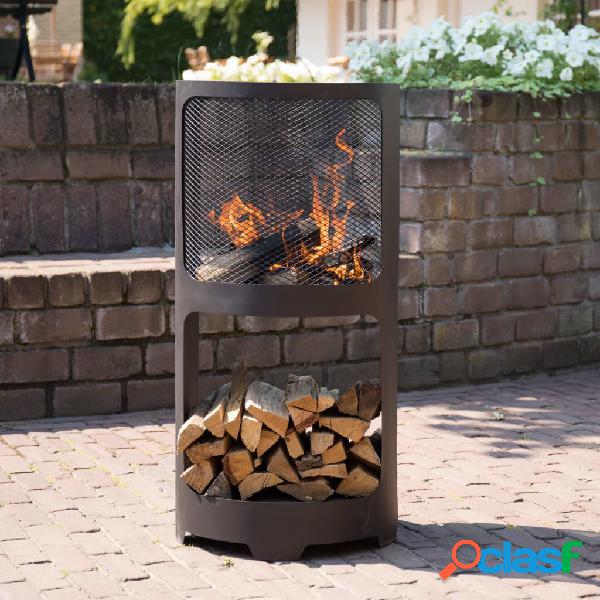 RedFire Braciere Buffalo 44x90cm in Acciaio Opaco Nero