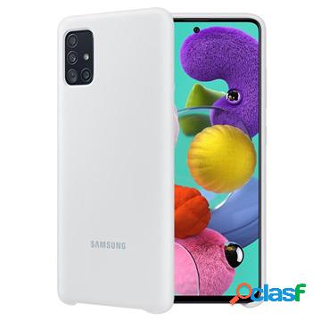 Samsung Galaxy A51 Cover in silicone EF-PA515TWEGEU - bianco