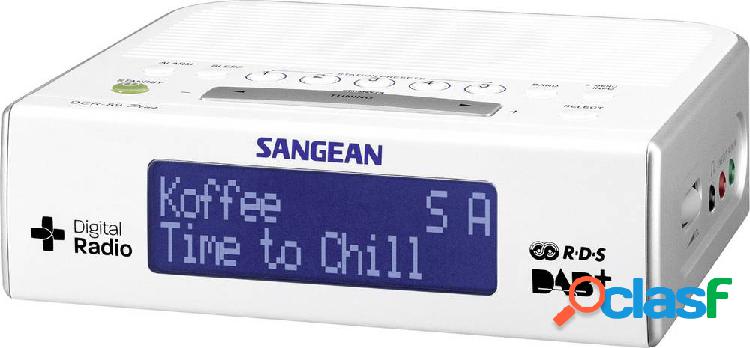 Sangean DCR-89+ Radiosveglia DAB+, FM AUX Bianco