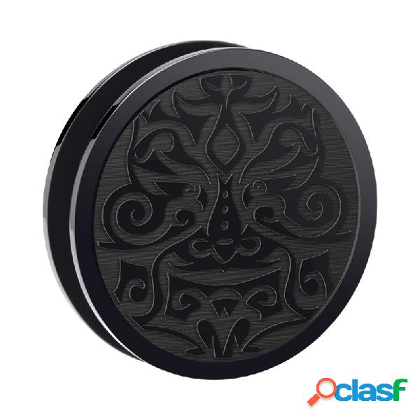 Screw-on tunnel (acrylic,black) con incisione laser