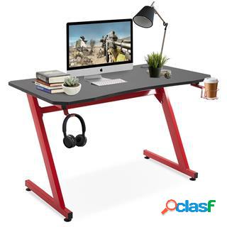 Scrivania per PC PLAYER, 120x65x74,5cm, in Metallo e Legno