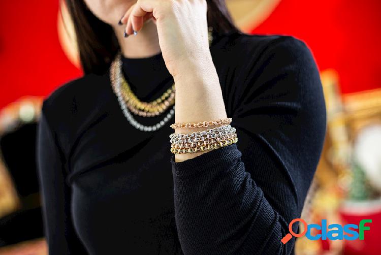 Selezione Zanolli Bracciale argento con anelli lisci e
