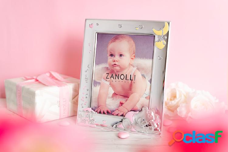 Selezione Zanolli Portafoto Orsetto argento pvd rosa argento