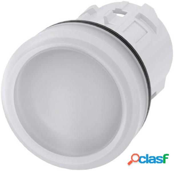 Siemens 3SU1001-6AA60-0AA0 Spia luminosa piatto Bianco 1 pz.