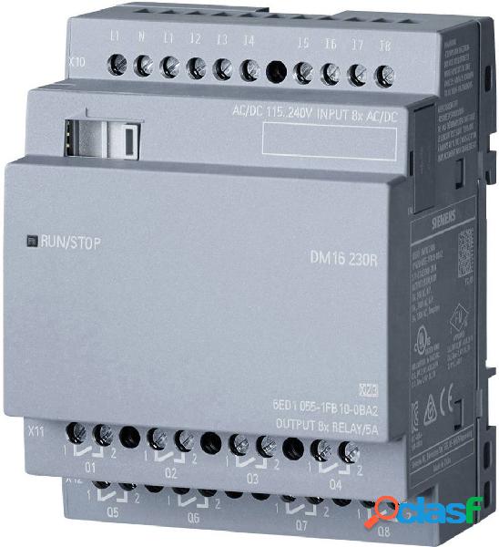 Siemens LOGO! DM16 230R 0BA2 Modulo espansione PLC 115 V/AC,