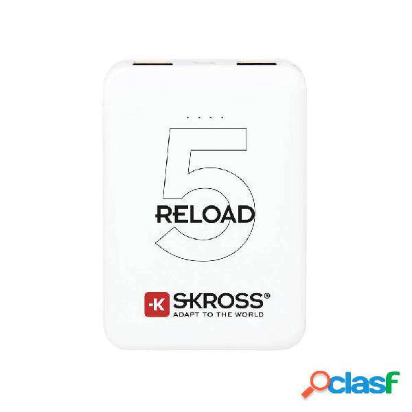 Skross Reload 5 Power bank 5000 mAh Li-Ion Bianco