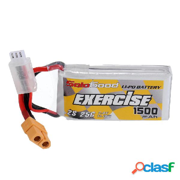 Sologood 7.4V 1500mAh 25C 2S Li Batteria XT60 Spina RC