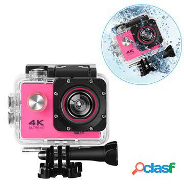 Sport SJ60 Action Camera 4K WiFi impermeabile - Rosa caldo