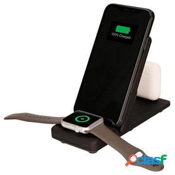 Stazione di ricarica 3 in 1 Ksix - iPhone, AirPods, Apple