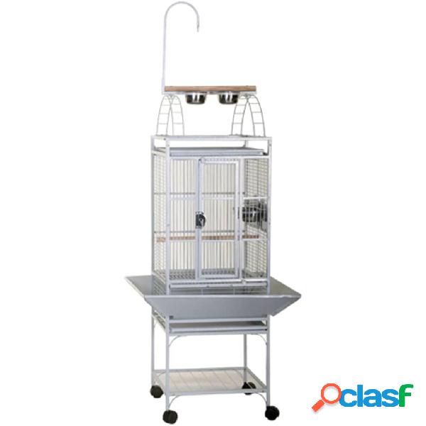 Strong Gabbia per Pappagalli Villa Helios Bianca 46x46x149