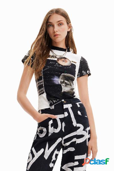 T-shirt patch digitale giornale