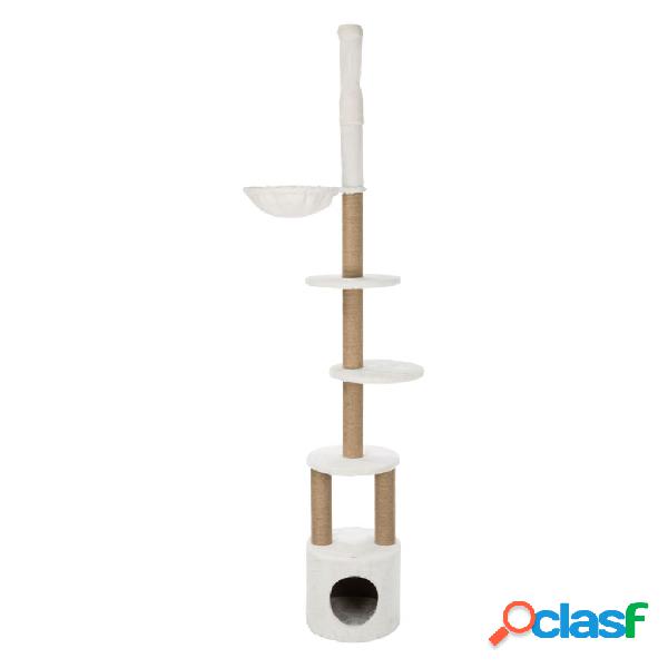 TRIXIE Palo Tiragraffi per Gatti Aurelio 220-250 cm Bianco