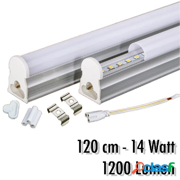 TUBO T5 NEON LED 14 WATT 120 CM 1200 LMN PER USO INTERNO