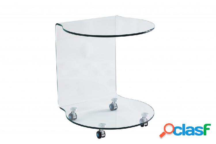 Tavolino CAP FERRAT in vetro temperato cm: L.50 P.50 H.60
