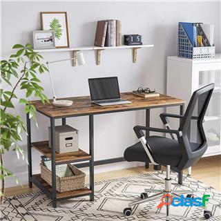 Tavolo per PC ERGOS, 120x60x75cm, Telaio in Acciaio Nero,